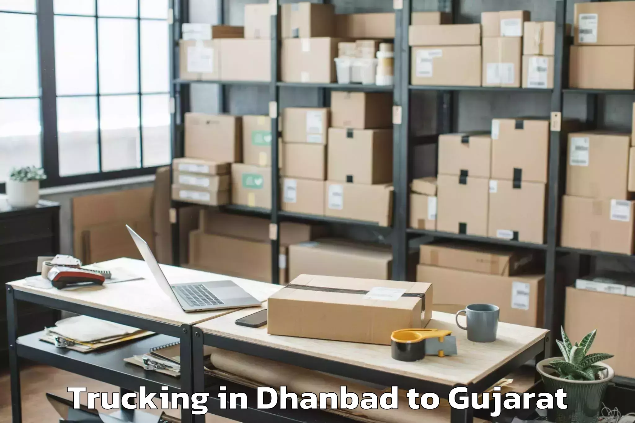 Expert Dhanbad to Marwadi University Rajkot Trucking